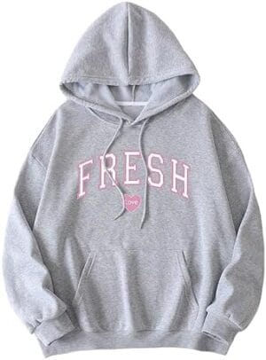 Fresh Love Hoodie Sturniolo Lightweight Hoodie Women Men Printin Letterg Top Pink Letter - Image 4