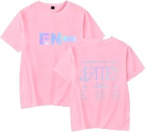 Enhypen Merch T Shirt Fate Plus World Tour Tshirt Round Neck Casual Short Sleeve Top Women Men - Image 7