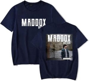 Maddox Singer Merch Tshirt Batson Crewneck Short Sleeve Tour Shirt Casual Stylish Hip Hop For Women Men - Image 5