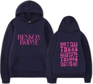 Benson Boone Merch Hoodie World Tour Hoodies Pullover Fashion Sweatshirt Fans For Women Men - Image 5