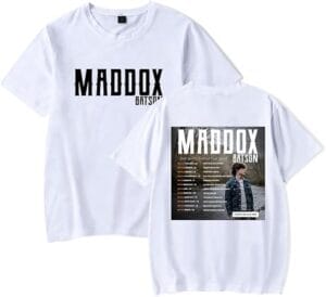 Maddox Singer Merch Tshirt Batson Crewneck Short Sleeve Tour Shirt Casual Stylish Hip Hop For Women Men - Image 6