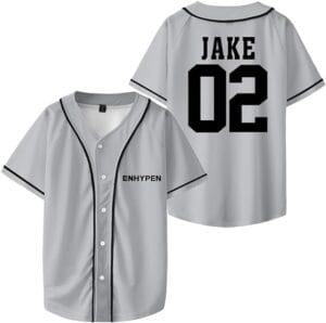 Enhypen Merch T Shirt,Jake Baseball Jersey Tshirt V-Neck Short Sleeve Fashion Streetwear Women Men - Image 5