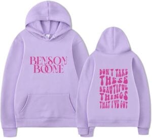 Benson Boone Merch Hoodie World Tour Hoodies Pullover Fashion Sweatshirt Fans For Women Men - Image 10