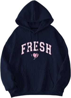 Fresh Love Hoodie Sturniolo Lightweight Hoodie Women Men Printin Letterg Top Pink Letter - Image 5