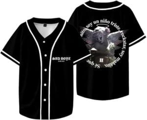 Junior H Merch Shirt Tour Jersey Sad Boyz Life Baseball Shirts Fashion Casual Short Sleeve Tee Women Men