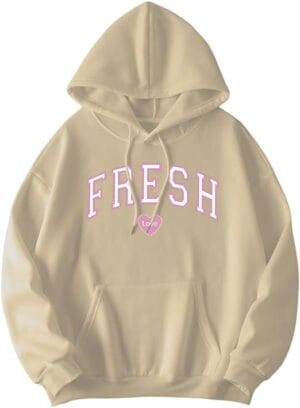 Fresh Love Hoodie Sturniolo Lightweight Hoodie Women Men Printin Letterg Top Pink Letter - Image 10