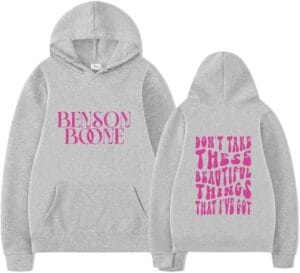 Benson Boone Merch Hoodie World Tour Hoodies Pullover Fashion Sweatshirt Fans For Women Men - Image 7