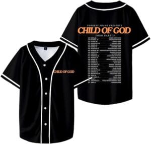 Forrest C of God Tour Part II Frank Baseball Shirt Summer Tshirt Fashion Short Sleeve Jersey Women Men