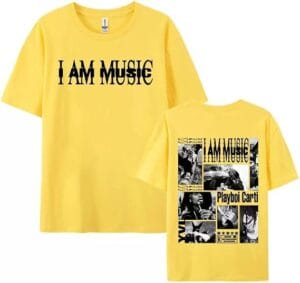 Playboi Rapper Merch Carti Shirt I Am Music Album Tshirt Summer Fashion Graphic Print for Women Men - Image 9
