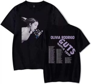 Olivias shirt Summer Print Rodrigos Merch Tshirt Guts Casual Short Sleeves for Men Women
