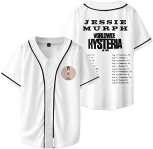 Jessies Shirt 2025 Tour Murphs Merch Baseball Jersey Fashion Short Sleeve Print Tshirt For Women Men - Image 9
