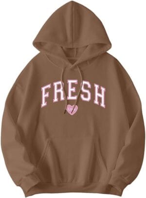 Fresh Love Hoodie Sturniolo Lightweight Hoodie Women Men Printin Letterg Top Pink Letter - Image 7