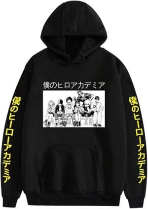 Anime Merch Hoodie MHA Friends Print  Sweatshirt Pullover Dekus Cosplay Hoodies for Women Men - Image 5
