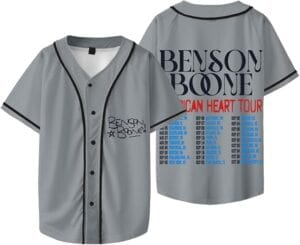 Bensons Baseball Shirt American 2025 Tour Hearts Boones Merch Tshirt Casual Short Sleeve Women Men - Image 6