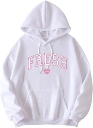Fresh Love Hoodie Sturniolo Lightweight Hoodie Women Men Printin Letterg Top Pink Letter - Image 6