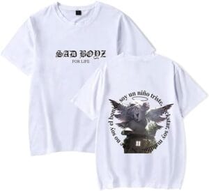 Junior H Merch Shirt Sad And Boyz 4 Life Short Sleeve TShirts Fashion Casual for Women Men - Image 4