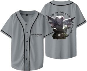 Junior H Merch Shirt Tour Jersey Sad Boyz Life Baseball Shirts Fashion Casual Short Sleeve Tee Women Men - Image 5