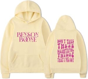 Benson Boone Merch Hoodie World Tour Hoodies Pullover Fashion Sweatshirt Fans For Women Men - Image 4