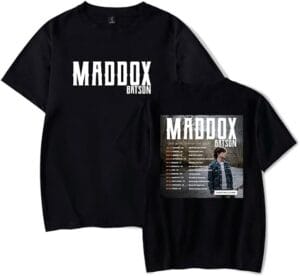 Maddox Singer Merch Tshirt Batson Crewneck Short Sleeve Tour Shirt Casual Stylish Hip Hop For Women Men