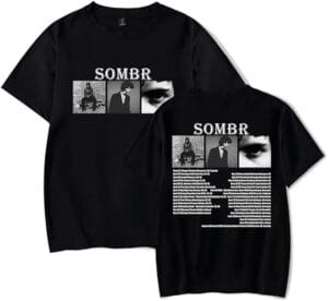 Sombrs Singer Merch Shirt Live 2025 Tour Tshirt Fashion Short Sleeve Fan Summer Clothing For Men Women
