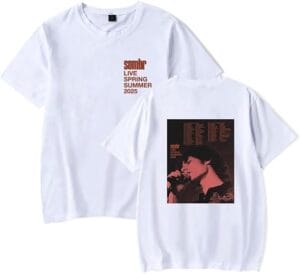 Sombrs Singer Merch Shirt Live 2025 Tour Tshirt Summer Fashion Print Short Sleeve For Women Men - Image 7