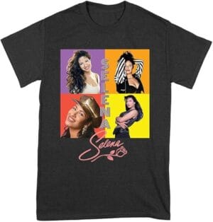 Selenas Shirt Photo Collage Tshirt Quintanillas Merch Tshirt 90s Music Tee For Women Men - Image 7