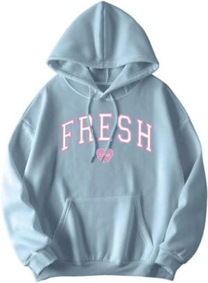 Fresh Love Hoodie Sturniolo Lightweight Hoodie Women Men Printin Letterg Top Pink Letter - Image 8