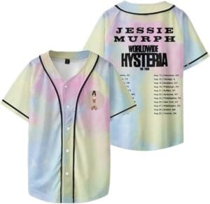 Jessies Shirt 2025 Tour Murphs Merch Baseball Jersey Fashion Short Sleeve Print Tshirt For Women Men - Image 10