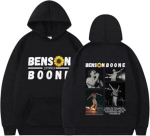 Bensons Hoodie Print Boones Merch World Tour Hoodies Pullover Design Long Sleeve For Women Men