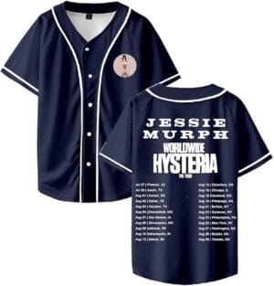Jessies Shirt 2025 Tour Murphs Merch Baseball Jersey Fashion Short Sleeve Print Tshirt For Women Men - Image 5