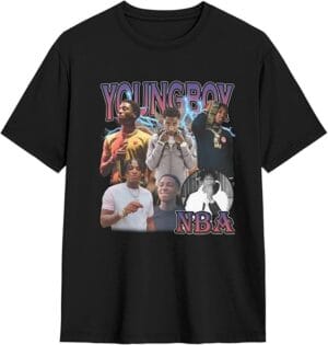 Youngboys Shirt 2025 Music Tour Tshirt Funnysuitable Cotton Tee Black For Women Men - Image 6