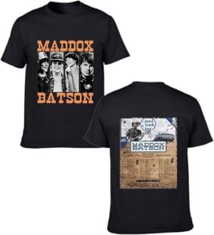 Maddoxs Shirt Music Concert Batsons Merch Tshirt Fashion Tour 2025 Date & City Tee For Women Men