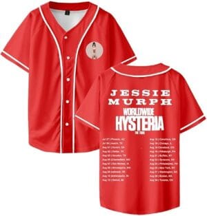 Jessies Shirt 2025 Tour Murphs Merch Baseball Jersey Fashion Short Sleeve Print Tshirt For Women Men - Image 7