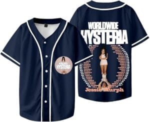 Jessies Worldwides Tour Merch Shirt Murphs Baseball Jacket Hysterias Tshirt Fashion Print Tee Women Men - Image 5