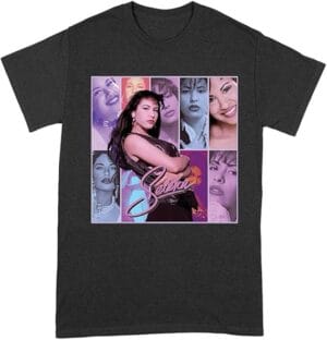 Selenas Shirt Photo Collage Tshirt Quintanillas Merch Tshirt 90s Music Tee For Women Men