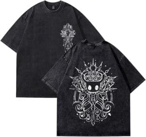 Hollows Shirt Retro Cotton Knights Merch Game Tshirt Printed Short Sleeved For Women Men