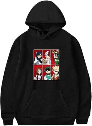 Anime Merch Hoodie MHA Friends Print  Sweatshirt Pullover Dekus Cosplay Hoodies for Women Men - Image 7