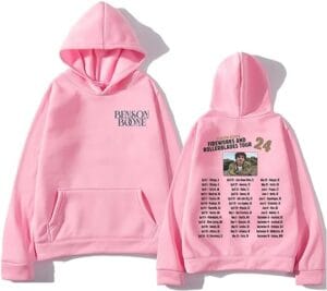 Benson Boone Merch Hoodie World Tour Long Sleeve Fashion Hooded Sweatshirt Women Men - Image 5