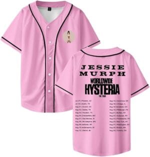 Jessies Shirt 2025 Tour Murphs Merch Baseball Jersey Fashion Short Sleeve Print Tshirt For Women Men - Image 8