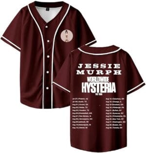 Jessies Shirt 2025 Tour Murphs Merch Baseball Jersey Fashion Short Sleeve Print Tshirt For Women Men - Image 4