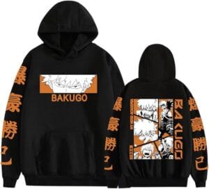 Bakugous Merch Print Hoodie Katsukis Cosplay Clothes Fashion Anime Sweatshirt Pullover Women Men