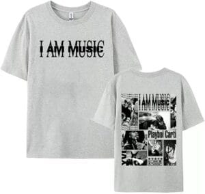 Playboi Rapper Merch Carti Shirt I Am Music Album Tshirt Summer Fashion Graphic Print for Women Men - Image 4