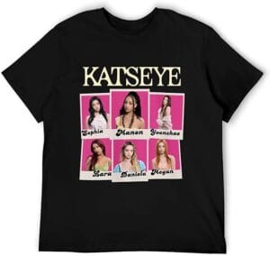 Katseyes Music Merch Shirt Crew Neck Classic Loose Tshirt Fashion Graphic Tees Women Men - Image 5
