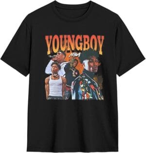 Youngboys Shirt 2025 Music Tour Tshirt Funnysuitable Cotton Tee Black For Women Men - Image 5
