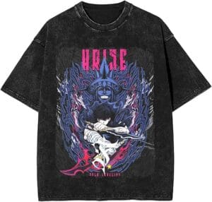 Solos Music Print Shirt Levelings Vintage Weshed Tshirt Fashion Anime Short Sleeve Casual  Tee Women Men - Image 7