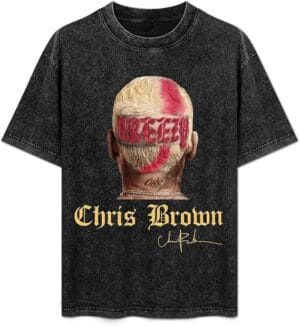 Chris Shirt Breezys 2025 Music Bowls Tour Browns Tshirt Vintage Washed Graphic Short Sleeve For Women Men - Image 10