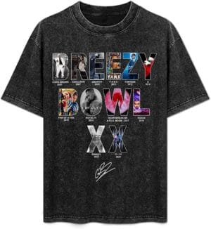 Chris Shirt Breezys 2025 Music Bowls Tour Browns Tshirt Vintage Washed Graphic Short Sleeve For Women Men