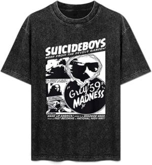 Suicides Shirt Vintage Washed Boys Tshirt Funny Fashion Print Tee For Women Men - Image 7