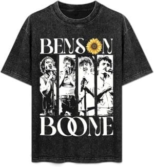 Bensons Shirt 2025 Americans Hearts World Tour Boones Merch Tshirt Washed  Vintage Tee Women Men - Image 5