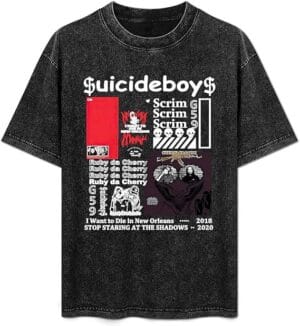 Suicides Shirt Vintage Washed Boys Tshirt Funny Fashion Print Tee For Women Men - Image 6